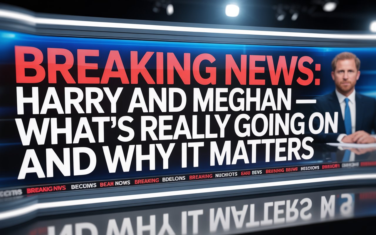 breaking news harry and meghan