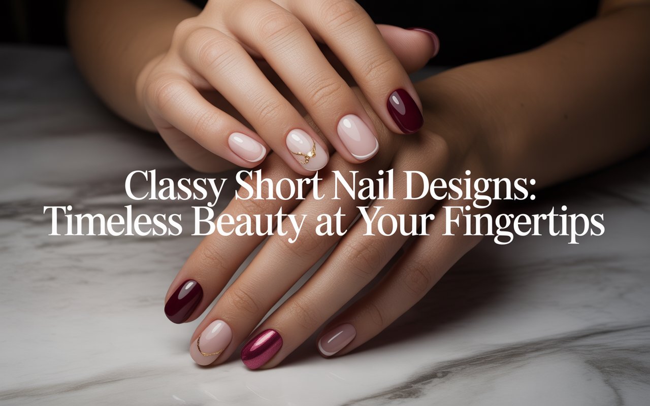 Classy Short Nail Designs: Timeless Beauty at Your Fingertips