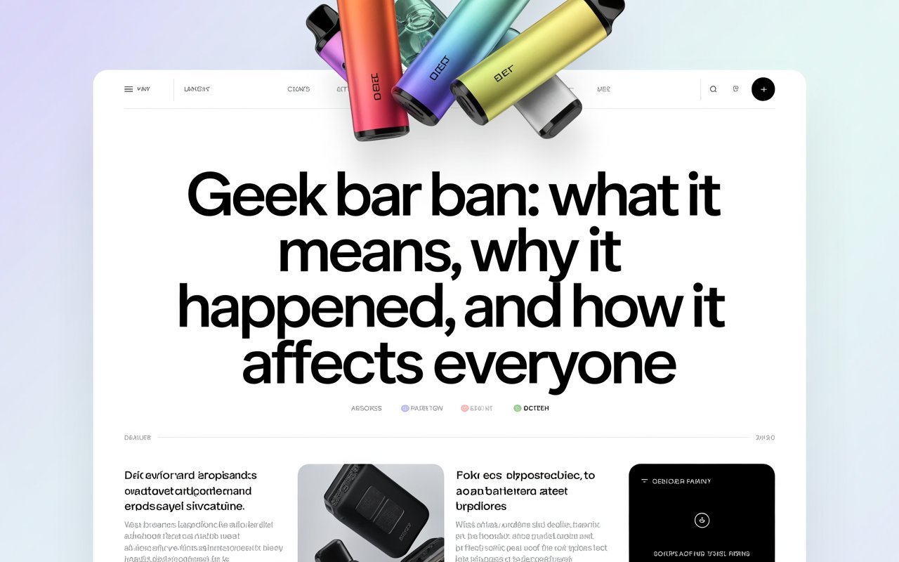 geek bar ban