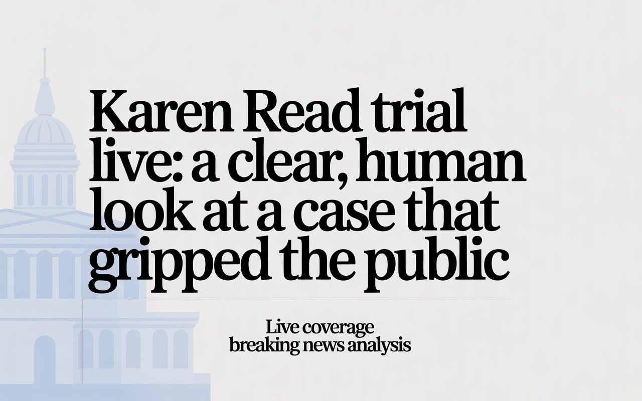 Karen Read Trial Live: A Clear, Human Look at a Case That Gripped the Public