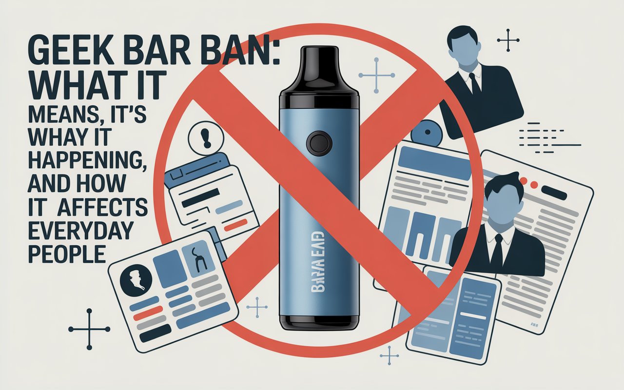 Geek Bar Ban: What It Means, Why It’s Happening, and How It Affects Everyday People