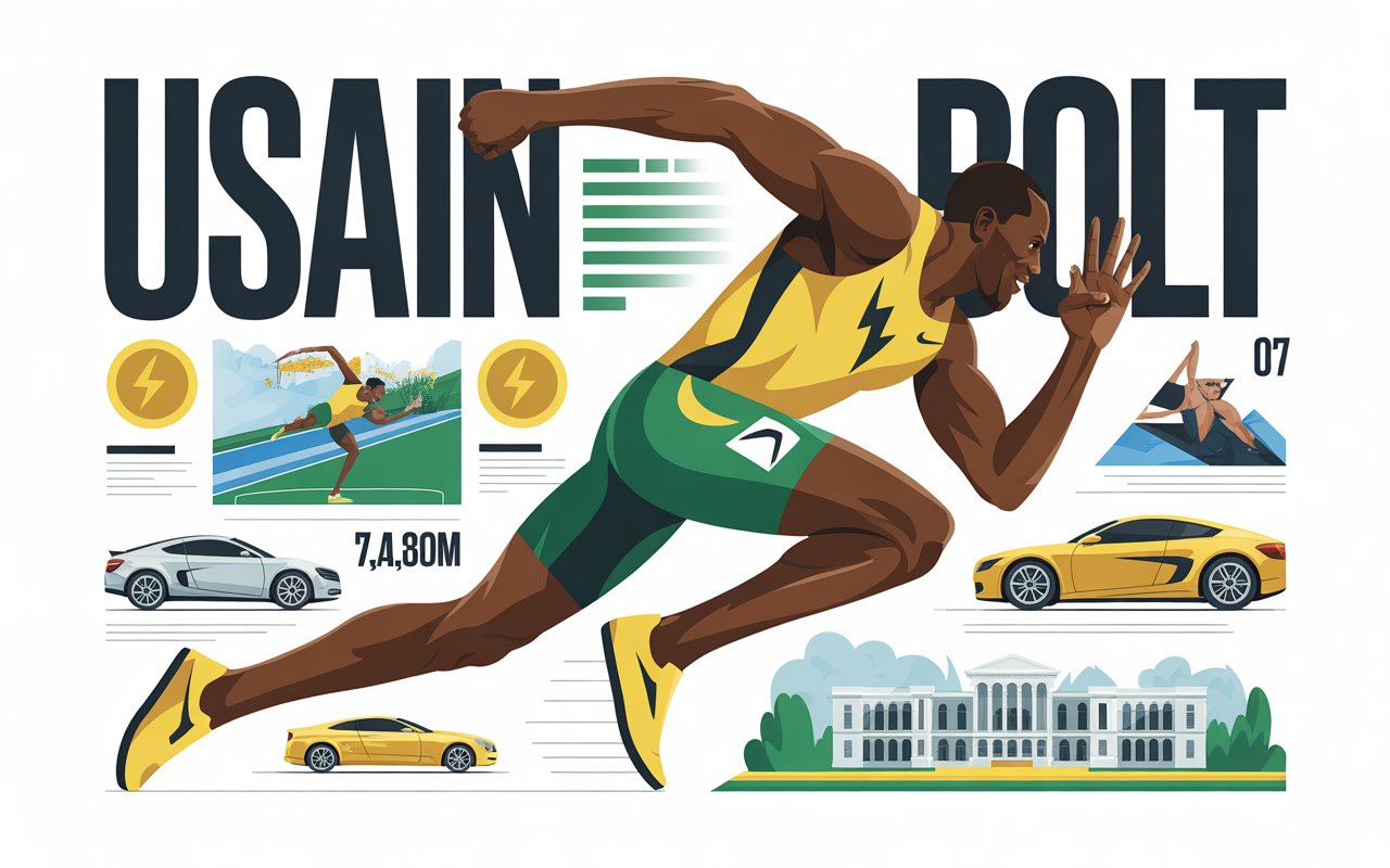 Usain Bolt Net Worth, Biography, Career, and Luxury Lifestyle